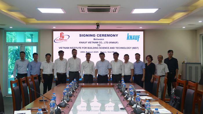 Ký kết hợp tác nghiên cứu giữa Viện Khoa học công nghệ xây dựng và Công ty TNHH KNAUF Việt Nam