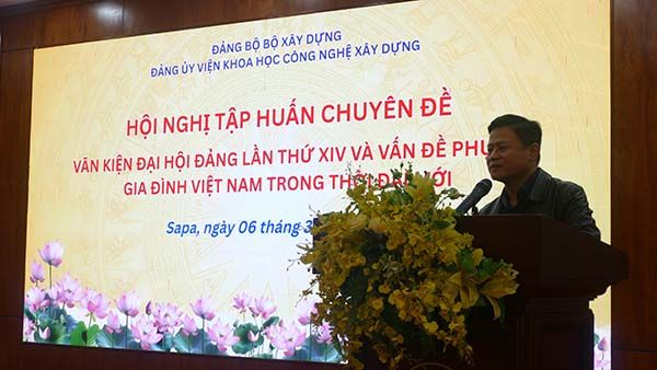 Hội nghị tập huấn chuyên đề văn kiện đại hội đảng lần thứ XIV và vấn đề phụ nữ gia đình Việt Nam trong thời đại mới