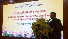 Hội nghị tập huấn chuyên đề văn kiện đại hội đảng lần thứ XIV và vấn đề phụ nữ gia đình Việt Nam trong thời đại mới